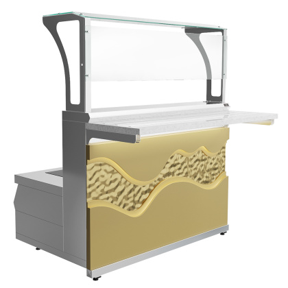 Мармит первых блюд 2-конфорочный Luxstahl МПЧ (С)-1200 Premium Gold River (Золотая Река)