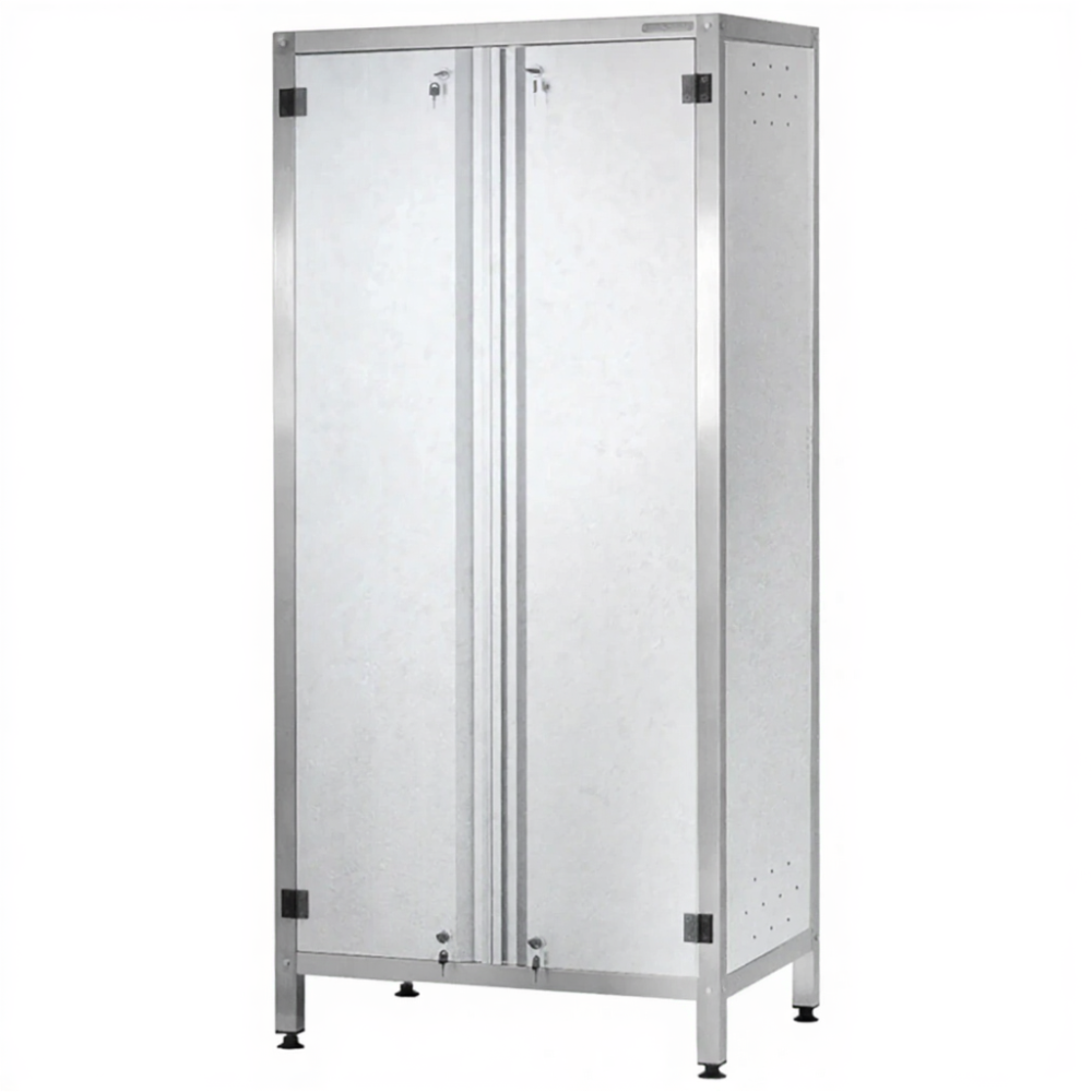 Шкаф кухонный ШЗКп - 1800х800х600 «Profi Ral» (двери распашные, 2 сплошные полки, без к-та замков)