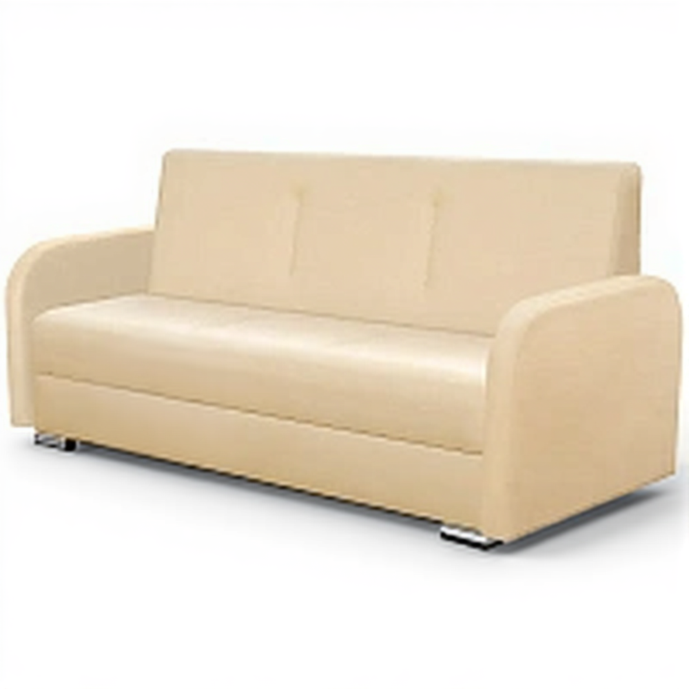 Диван трехместный ДО-1/3.1 с подлокотниками (кожзам Эконом бежевый)