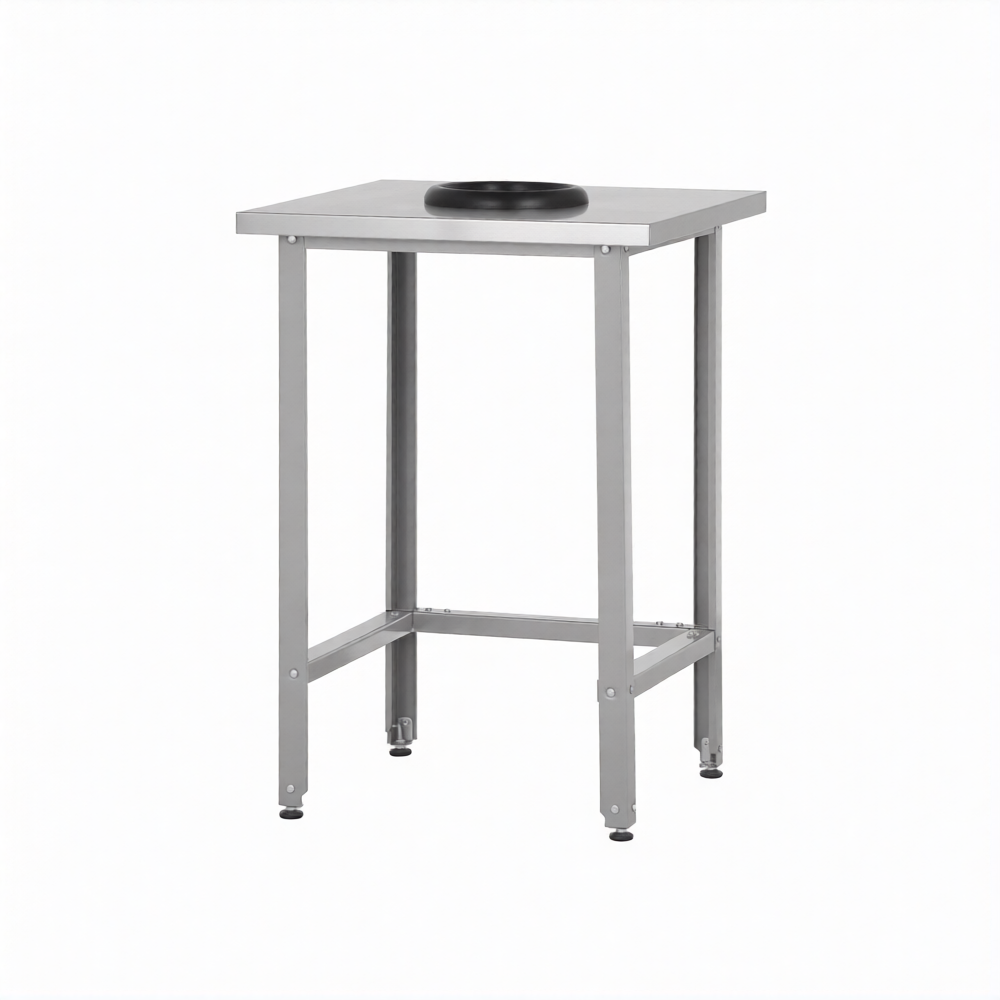 Стол СПРн 860х600х800 «Norma Ral» сбор отходов (полка-обвязка разборная; ножка проф., тр. 40)