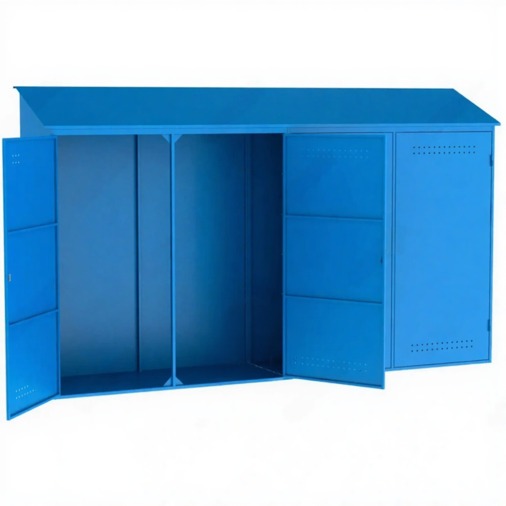 Металлический шкаф для рампы О2 (2400х4000х600)