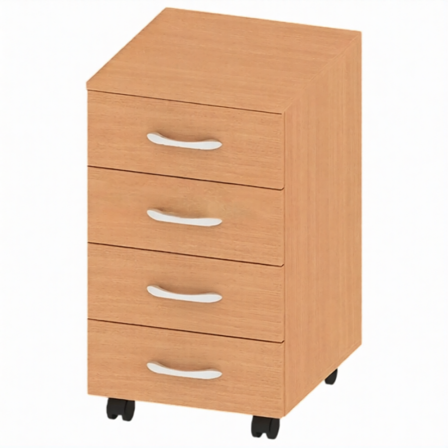 Тумба офисная с 4-мя ящиками ТМ-ТР-13-1