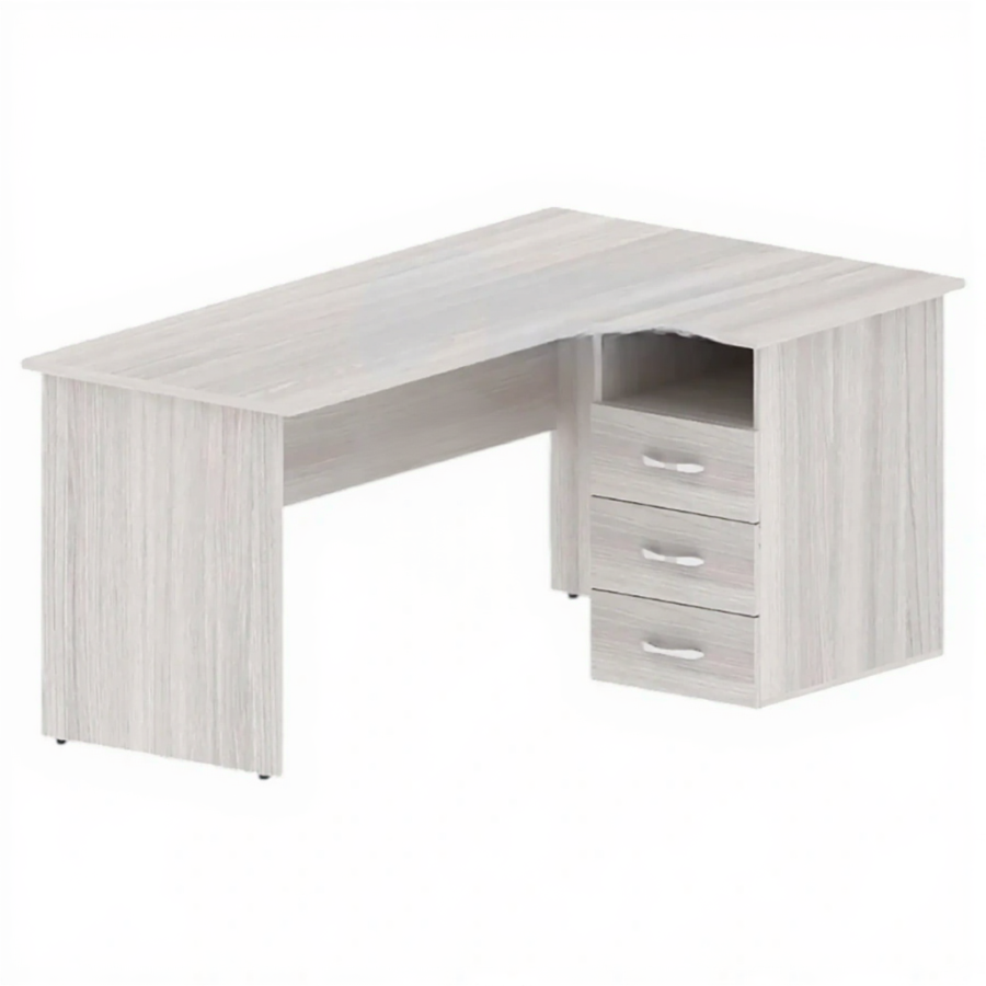 Стол угловой с тумбой левосторонний ОФ-СТ-244-1