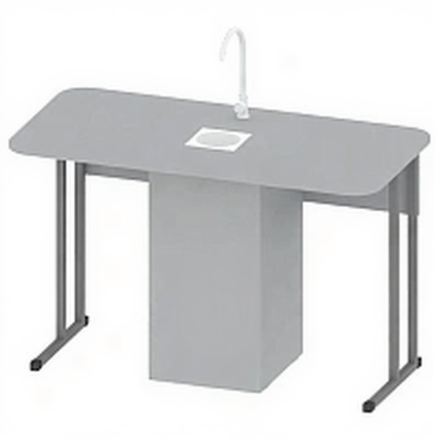 Стол лабораторный с мойкой нерегулируемый ПР-ТР-61