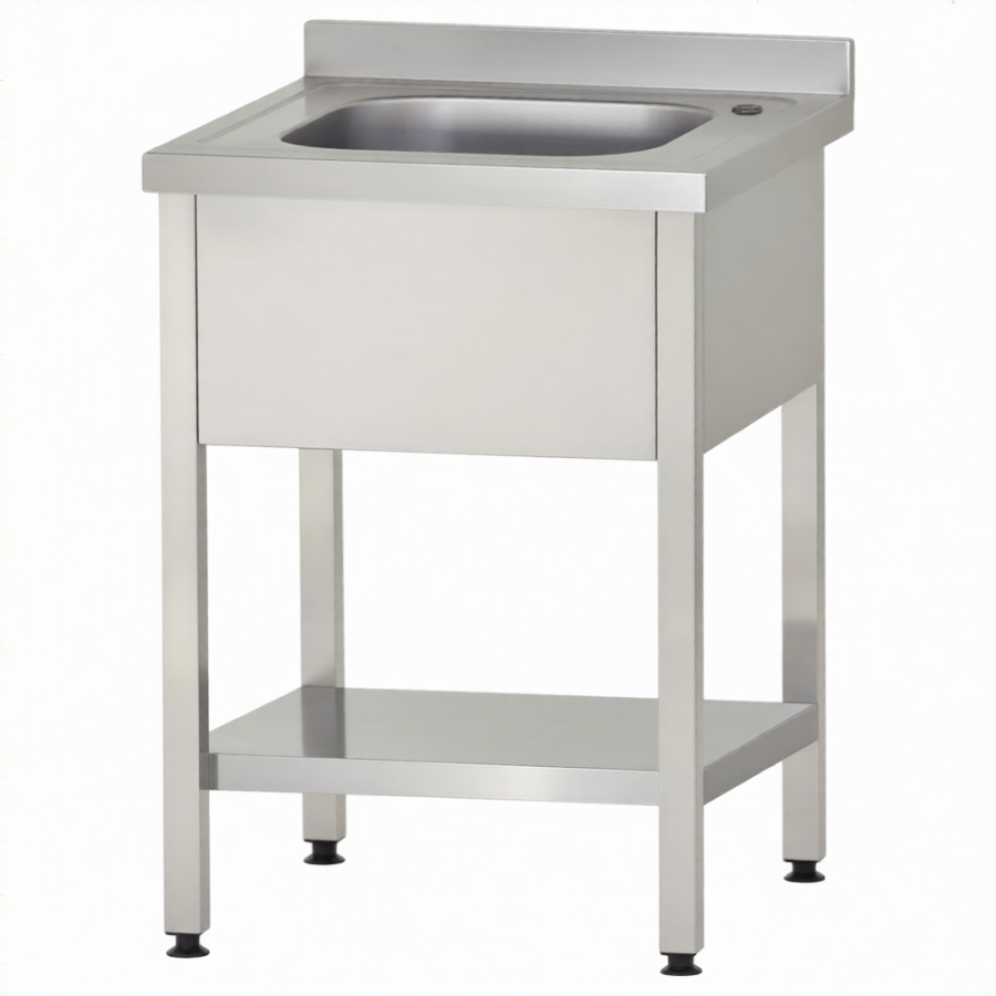 Ванна моечная ВМЦп 860х700х700 1 м/о 300х500х500, борт, отв. д/смесит.