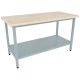 Стол кондитерский СРОк-12/7 1200х700х870 мм. (столешница дерево - бук, каркас окрашенный)