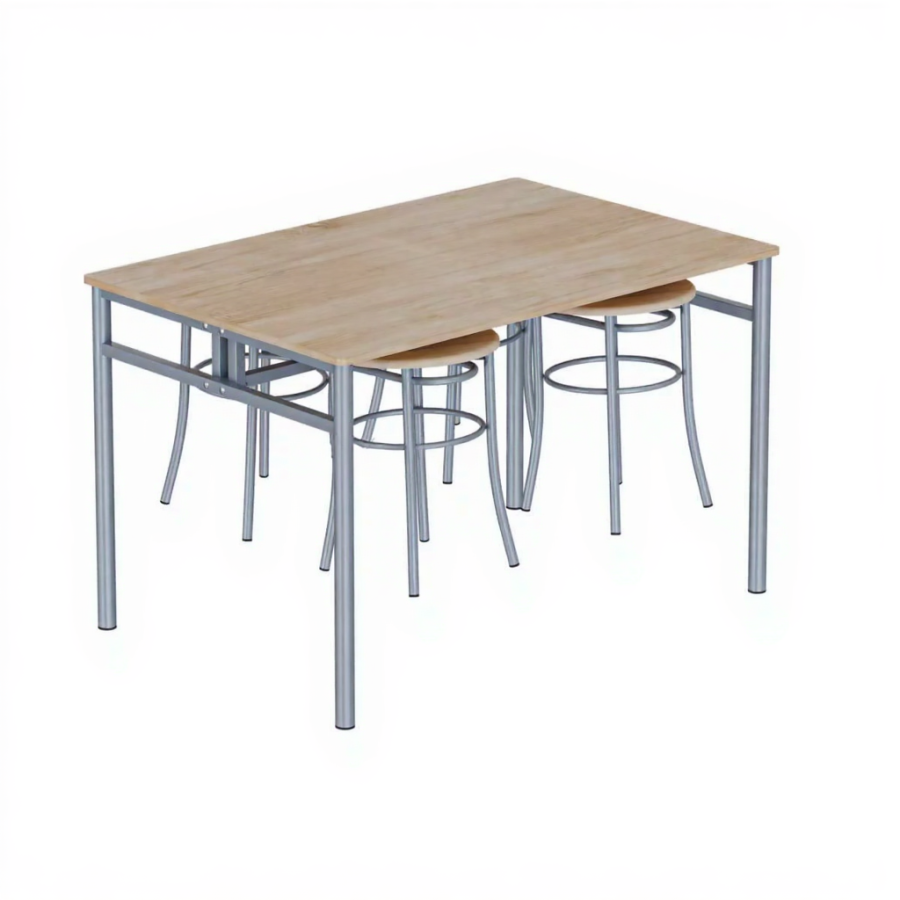 Комплект Стол Обвязка 38 с подвесами + 4 табурета круглых экстра