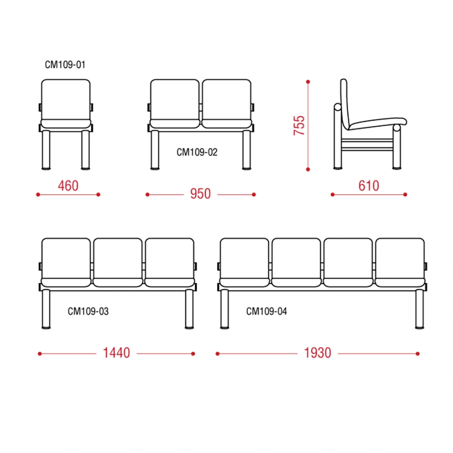 Многоместная секция Терра (модель СМ 109)
