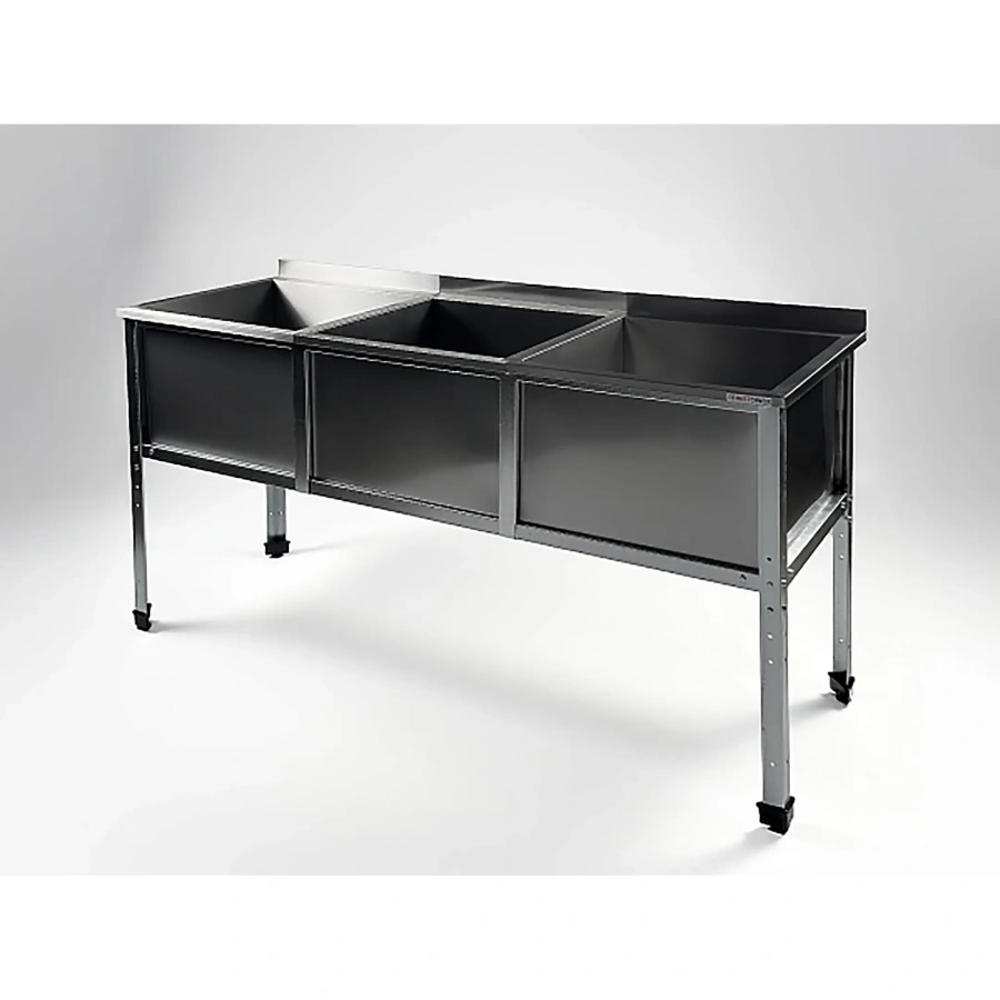 Ванна моечная трехсекционная с бортом ВМС-3/6-Б-ЭК